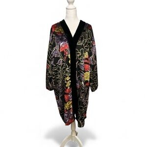 Anthony Richards Floral Velvet Burnout Kimono